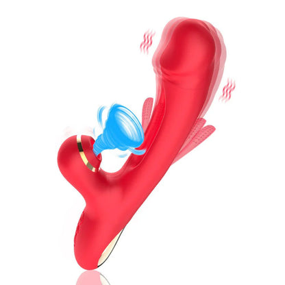 Elegant Dual-Stimulation Massager – Wave-like Motion & Gentle Suction for Complete Relaxation