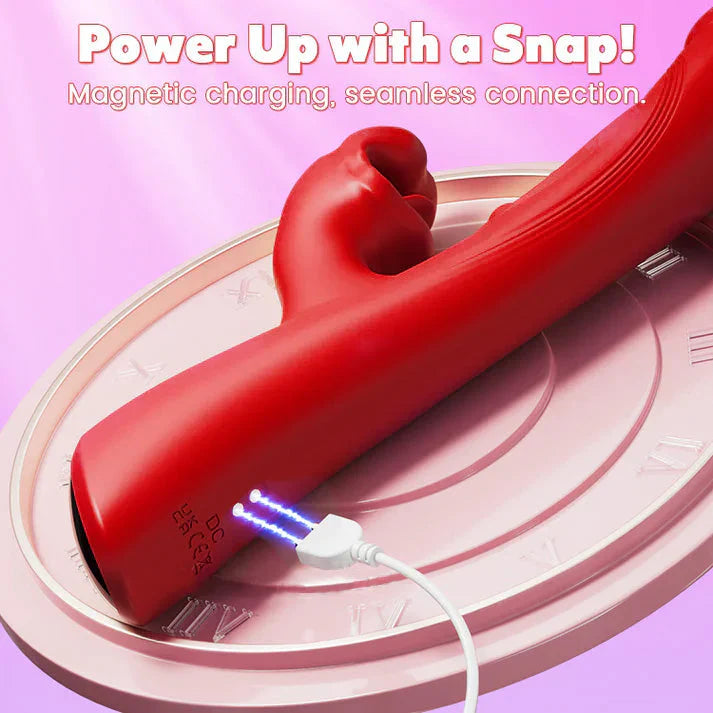 Dual-Action Curved-Tip Personal Massager with Triple-Pulse & External Kiss Sensation