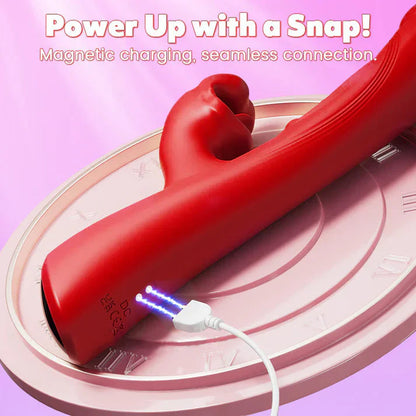 Dual-Action Curved-Tip Personal Massager with Triple-Pulse & External Kiss Sensation