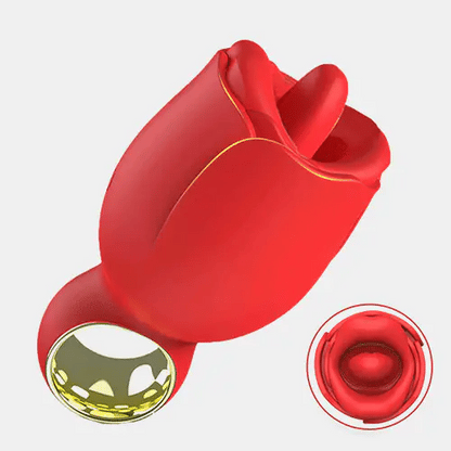 360° Rotating Rose-Style Personal Massager with Custom Modes
