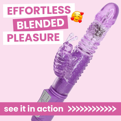 Thrusting Rotating Dual-Action Butterfly Massager