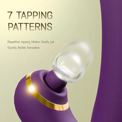 Elegant Dual-Stimulation Massager – Wave-like Motion & Gentle Suction for Complete Relaxation